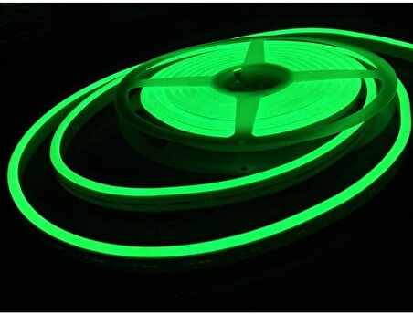 12v Yeşil Neon Led 3 Metre | Esnek Neon Hortum Led Aydınlatma | Su Geçirmez